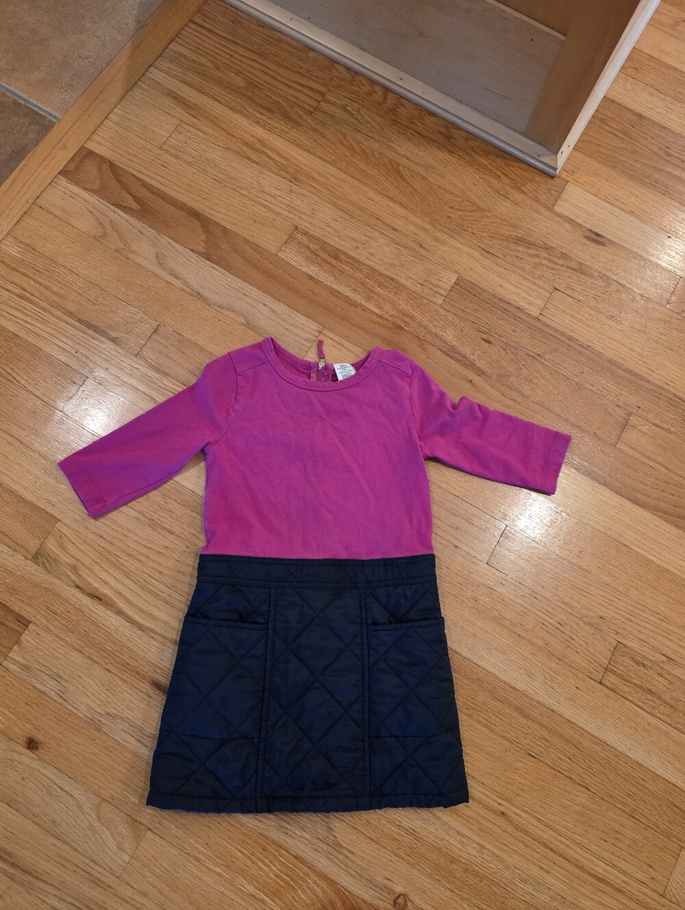 Crewcuts Quilted Long Sleeve Dress